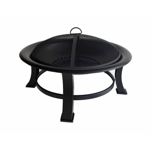 Zhejiang Yayi Metal Zhejiang Yayi Metal Technology 258744 30 in. Four Seasons Courtyard Wood Burning Fire Pit; Black 258744